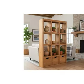 1a Direktimport Regal Raumteiler 6 Fächer 0 x 0 x 0 cm Schwarzbraun