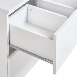 Beliani Waschbeckenunterschrank 60 x 47 cm Weiß