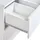 Beliani Waschbeckenunterschrank 60 x 47 cm Weiß