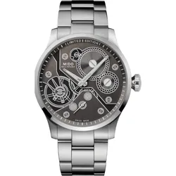 Mido Multifort Mechanical Limited Edition" M038.605.11.060.00" - Projektion des Kalibers in Superluminova,anthrazit,silber - 44mm