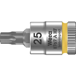 Knarreneinsatz Wera 8767 A HF Torx T25 Länge 28,0mm Antrieb 6,3mm (1/4'')