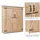 Costway Gerätehaus 50 x 162 x 140 cm Beige