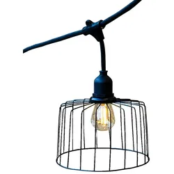 Lumisky LICHTERKETTE metall-hut 6M 10xE27 NEMA