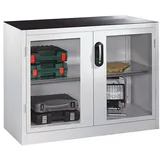 CP Stahlschrank mit Sichtfenstern in Flügeltüren 120 x 100 cm, 120x100x50 cm