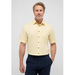Kurzarmhemd ETERNA "MODERN FIT", Herren, Gr. 46, Normalgrößen, gelb, 100% Baumwolle, tailliert, Kurzarm, Hemden, NON IRON (bügelfrei)