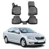 Omac 6613444 Fußmattensatz Menge: 4, Schwarz TPE (thermoplastischer Elastomer)