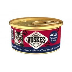 Voskes Jelly Thunfisch mit Zackenbarsch Nassfutter Katze (24x85 g) 2 Paletten (48 x 85 g)