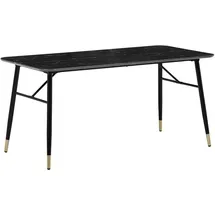 FineBuy Esstisch 160 x 80 x 76 cm schwarz