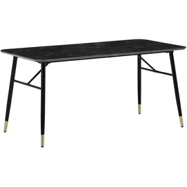 FineBuy Esstisch 160 x 80 x 76 cm schwarz