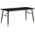 FineBuy Esstisch 160 x 80 x 76 cm schwarz