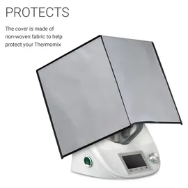 kwmobile Abdeckhaube für Thermomix TM5 TM6 Hellgrau