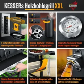 Kesser Holzkohlegrill 26067
