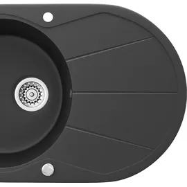 Bergström Granitspüle oval schwarz