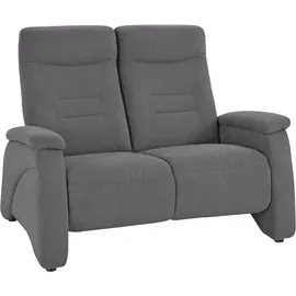exxpo - sofa fashion "Ascoli, Kinosofa mit hohem Sitzkomfort, bequeme Armlehnen", grau, B:140cm H:106cm T:99cm, NaturLEDER (echtes Rindsleder) in Sitz und Rücken.