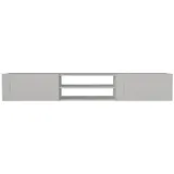 moebel17 Piuma TV-Lowboard 180 x 29,1 x 29,6 cm Weiß Holz