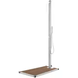 vidaXL Gartendusche mit Grauer Bodenplatte 225 cm 3070795
