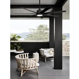LUCCI AIR Atlanta 142 cm Deckenventilator Schwarz