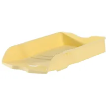 HAN Briefablage Re-LOOP - 6 STÜCK, 100% recycled, Dokumentenablage, Briefkorb, Briefhalter, Papierablage, bis Format DIN A4/C4 Unterlagen, 10298-815, pastellgelb