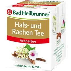 BAD Heilbrunner Hals- und Rachen Tee Filterbeutel 8X1.75 g