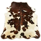 Kuhfelle Online & Nomad KUHFELL STIERFELL BRAUN Weiss Tricolor KUHFELL Teppich (M: 200 x 180 cm)