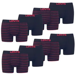 Levis Herren Boxershort Men Vintage Stripe YD Boxer 4er 6er 8er Multipack in S Rot / Schwarz