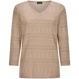 GOLDNER Rundhalspullover Beige 21