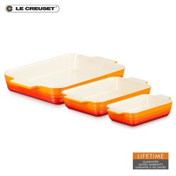 Le Creuset Auflaufform Set ofenrot