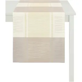 APELT Tischläufer Como 44x140 cm | creme - beige;braun