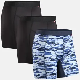 Danish Endurance Sport Boxershorts / 3-Pack - Schwarz, | Schwarz/Rot), | Grün/Lila, - XL