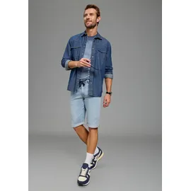 KangaROOS Jogg-Jeansbermudas Blau 34