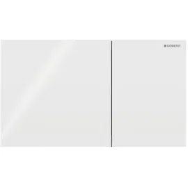 Geberit Sigma70 Betätigungsplatte Glas weiß