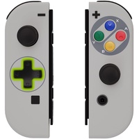 eXtremeRate NS Joycon Hülle & Tasten, DIY-Ersatz Gehäuse Case Grips Skin Shell & Knöpfe Buttons Umbau Kit für Nintendo Switch/Switch OLED Joycon Controller-SNES EU D-Pad-Ver.[KEIN Joy Con]