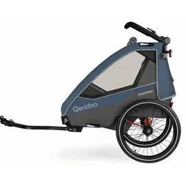 Qeridoo Sportrex 1 Kinderanhänger blau 2023