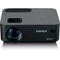 Lenco LPJ-700 Mini Beamer - Bluetooth Beamer - Mini Projektor 4000 Lumen - 30.000 Stunden Lebensdauer - Full HD - Bluetooth 5.0-2 x HDMI - USB - Fernbedienung - Schwarz/Grau