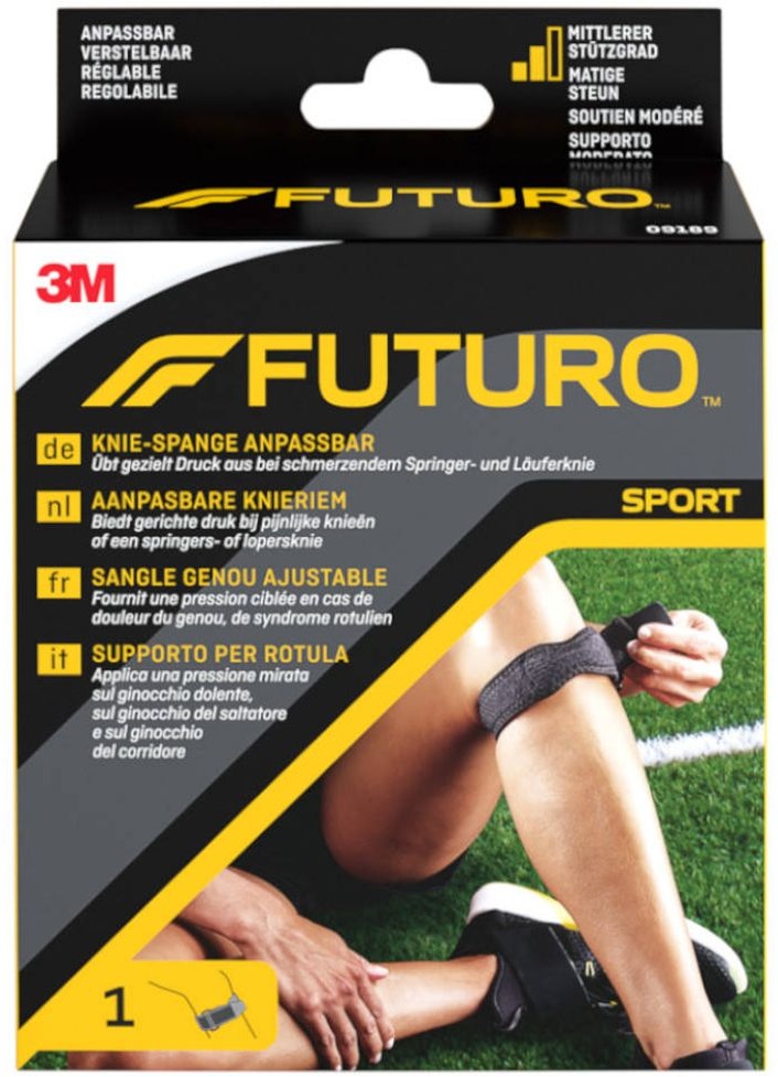 3MTM FuturoTM Sport Sangle Genou Ajustable, Réglable 1 pc(s) bandage(s)