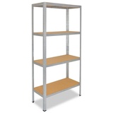 Biedrax shelfplaza® Home 180x45x60cm verzinkt 4 Böden verzinkt