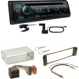 Kenwood KDC-BT560DAB Bluetooth DAB USB Einbauset für Seat Leon Toledo 1M