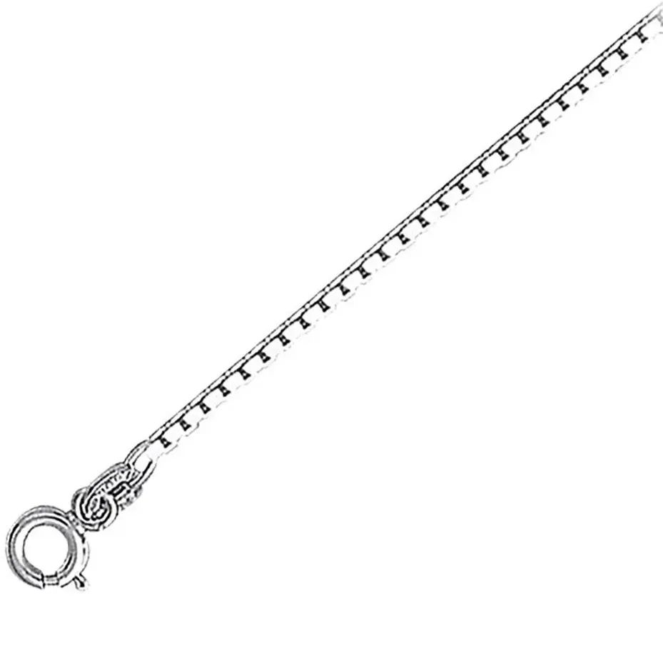 Dive Silver Box Kette - Silver - 16-41 cm