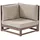 Beliani Timor II Loungeset dunkelbraun