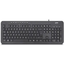 InLine Design Keyboard, Tastatur, USB-Kabel, DE Layout, schwarz