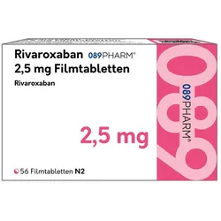 Rivaroxaban 089pharm 2.5 Mg Filmtabletten 56 St