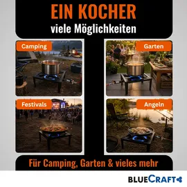 Bluecraft Gaskocher Hockerkocher 10,5 kW