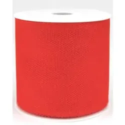 Zierband Tüll 100mmx50m rot 8498 10020 0050