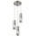 GLOBO Annika 1-flg. 30 cm grau Glas Metall