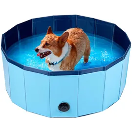 MaxxPro Hundepool faltbar ⌀ 80 cm Blau