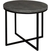 Roller Couchtisch - grau-schwarz - Keramik-Optik