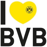 wall-art Wandtattoo »Fußball I love BVB«, (1 St.), selbstklebend, entfernbar bunt