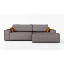 mebloland Ecksofa TOR mit Schlaffunktion. Farbe: Ash. - Grau