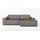 mebloland Ecksofa TOR mit Schlaffunktion. Farbe: Ash. - Grau