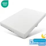 Flieks Matratze 180x200, Kaltschaummatratze mit Abnehmbarem Bezug, Schaumstoffmatratze Rollmatratze mit Anti-Rutsch-Partikel, H3&H2, Höhe 20cm, 7 ...